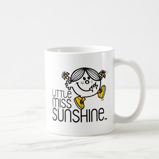Little Miss Sunshine Walking On Name Graphic Coffee Mug (Right)