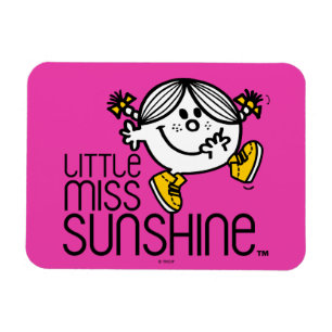 Little Miss Sunshine Walking On Name Graphic Magnet