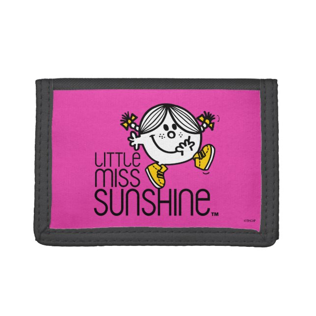 Little Miss Sunshine Walking On Name Graphic Tri-fold Wallet (Front)