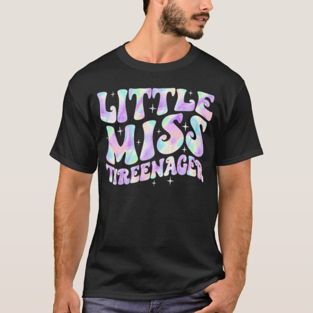 Little Miss Threenager 3Rd Birthday Girl Boho Groo T-Shirt (Front)