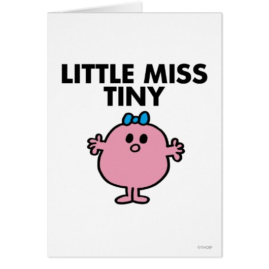 Little Miss Tiny | Black Lettering Cards (Front)