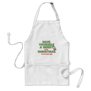 Little Miss Tiny Christmas Adult Apron