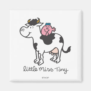 Little Miss Tiny Cow Riding Magnet