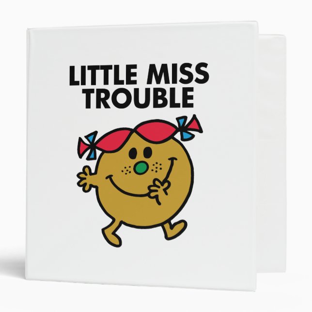 Little Miss Trouble | Black Lettering Binder (Front/Inside)