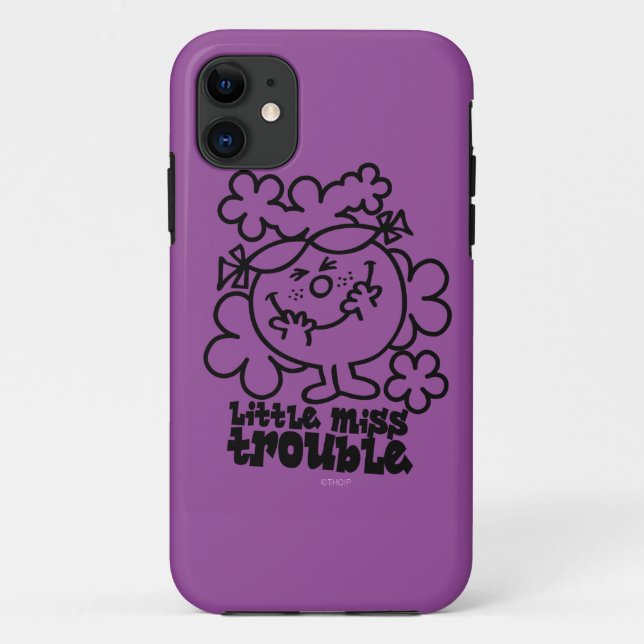 Little Miss Trouble | Black & White Case-Mate iPhone Case (Back)