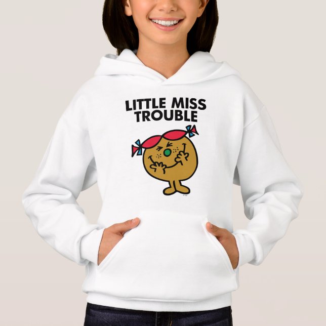 Little Miss Trouble | Laughing Hoodie (Front)