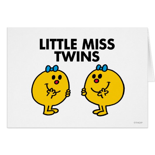Little Miss Twins | Two Much Fun Cards (Front Horizontal)