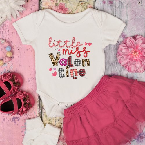 Little Miss Valentine Baby Bodysuit