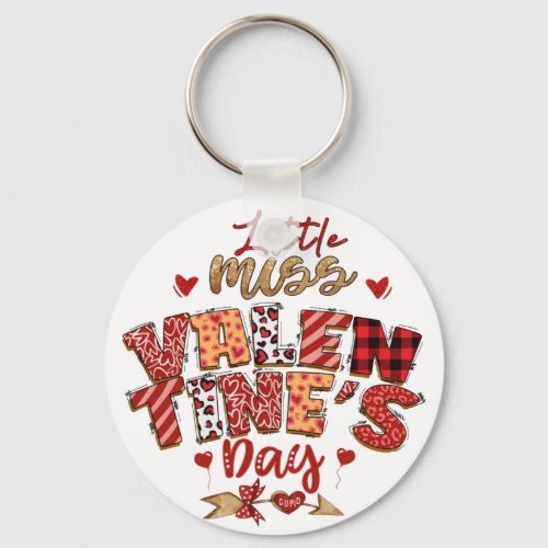 Little Miss Valentines Day Keychain