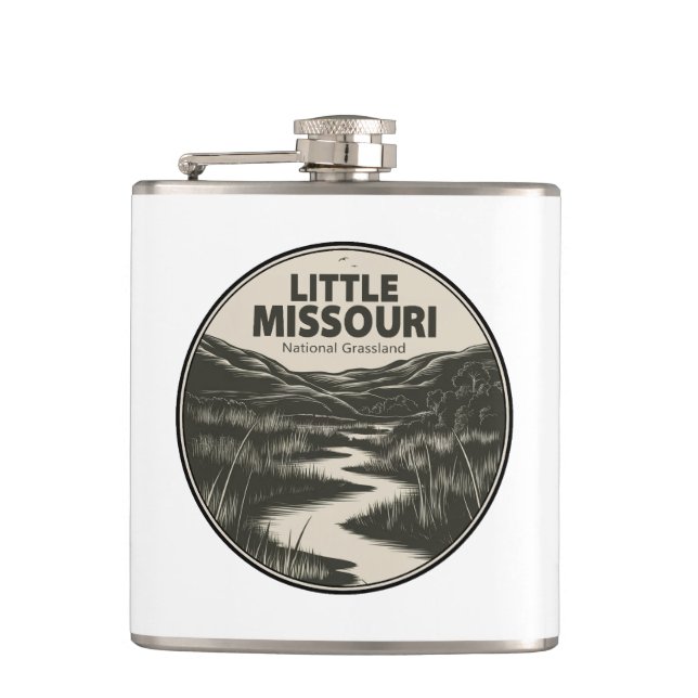 Little Missouri National Grassland Stream Flask (Front)