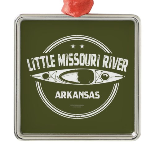 Little Missouri River Arkansas Kayaking Metal Ornament