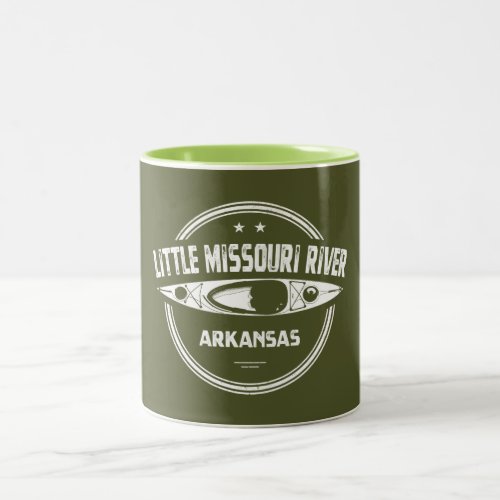 Little Missouri River Arkansas Kayaking Two_Tone Coffee Mug