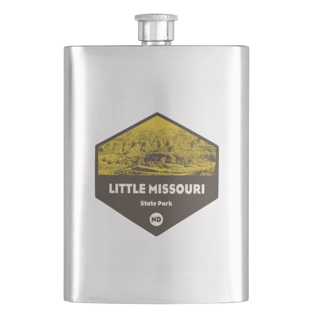 Little Missouri State Park North Dakota Flask (Front)
