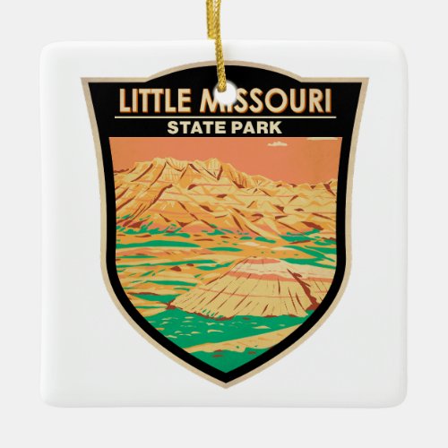 Little Missouri State Park North Dakota Vintage Ceramic Ornament