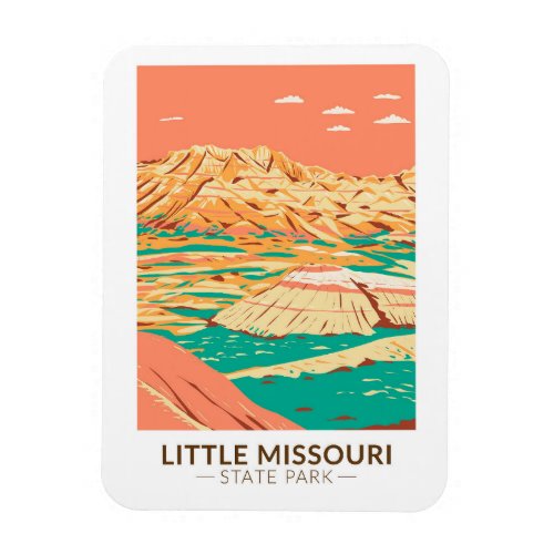 Little Missouri State Park North Dakota Vintage  Magnet