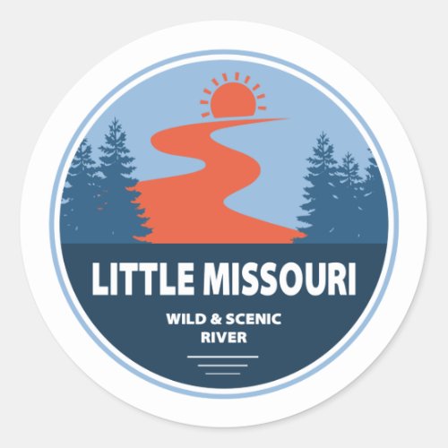  Little Missouri Wild And Scenic River Arkansas Classic Round Sticker