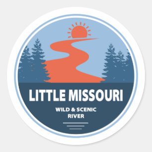 Little Missouri Wild And Scenic River Arkansas Classic Round Sticker