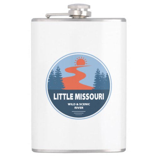 Little Missouri Wild And Scenic River Arkansas Flask