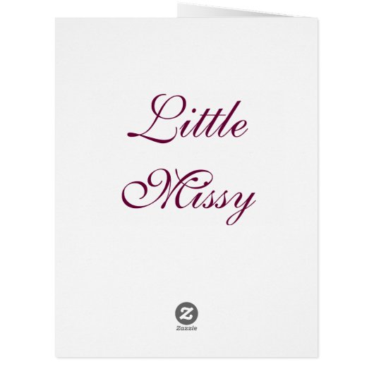 Little Missy (Back)