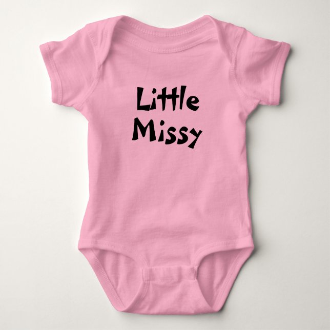 Little Missy baby girl outfit Bodysuit (Front)