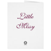Little Missy Cards (Back)