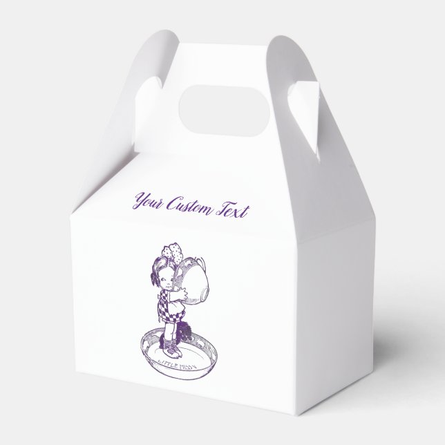 Little Missy Teacup & Saucer Favor Boxes (Front Side)