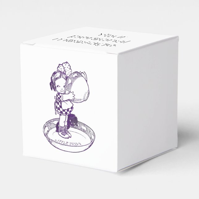 Little Missy Teacup & Saucer Favor Boxes (Front Side)