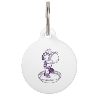 Little Missy Teacup & Saucer Pet Name Tag