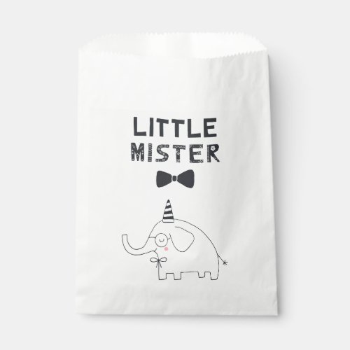 Little Mister  Baby Party Elephant  Favor Bag