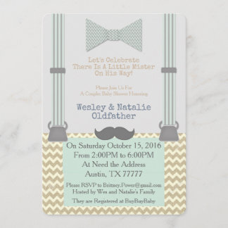 Little Mister BabyShower Invite