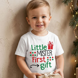 Little Mister First Gift Christmas T-Shirt