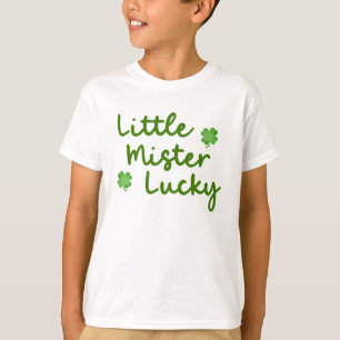 Little Mister Lucky St Patrick's Day Green Kid's T-Shirt
