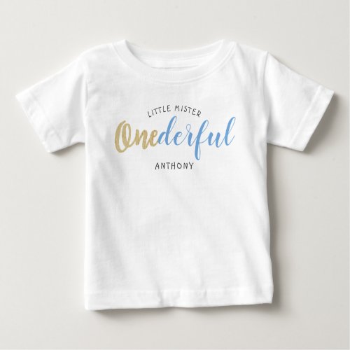 Little Mister Onederful 1st Birthday  Baby T_Shirt
