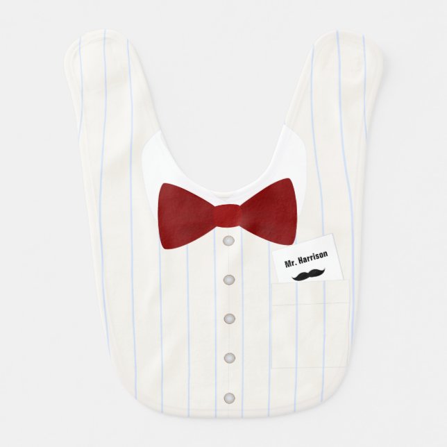 Little Mister Personalized Baby Bib (Front)