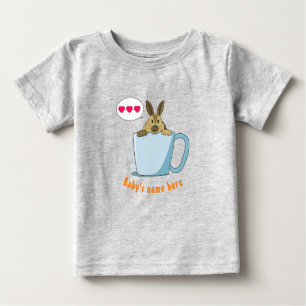 Little Mocha says "I Love U" Baby T-Shirt