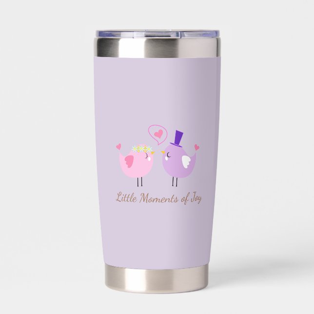 Little Moments of Joy Insulated Water Bottle Insulated Tumbler (Front)