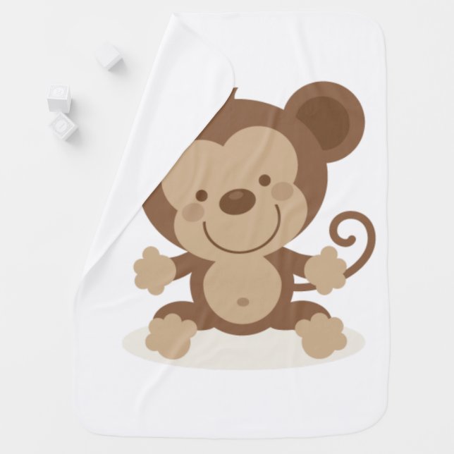 Little Monkey Baby Blanket (In Situ)