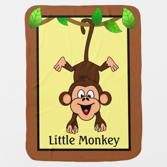 Little Monkey Baby Blanket (Front)