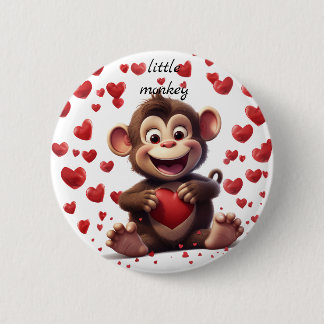 Little monkey- button