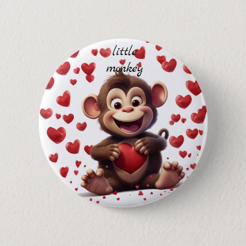 Little monkey_ button
