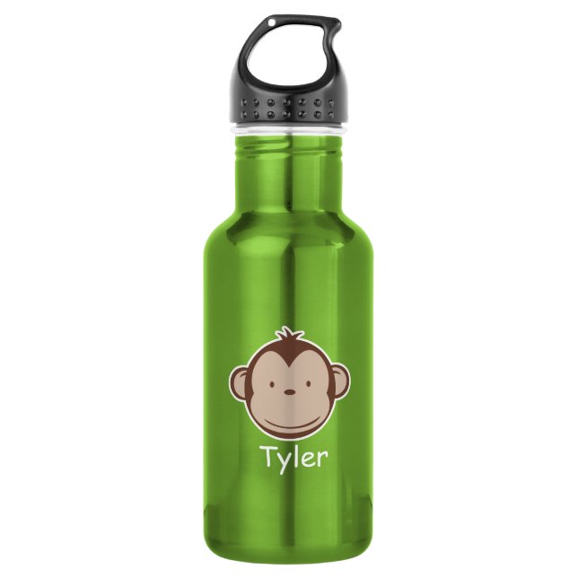 Little Monkey Children's Water Bottle (Front)