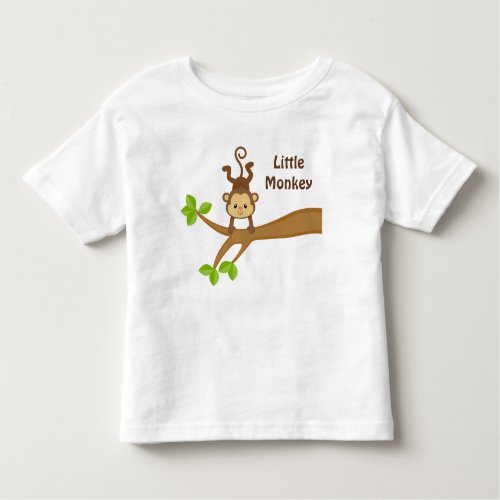 Little Monkey Custom Toddler Fine Jersey T_Shirt