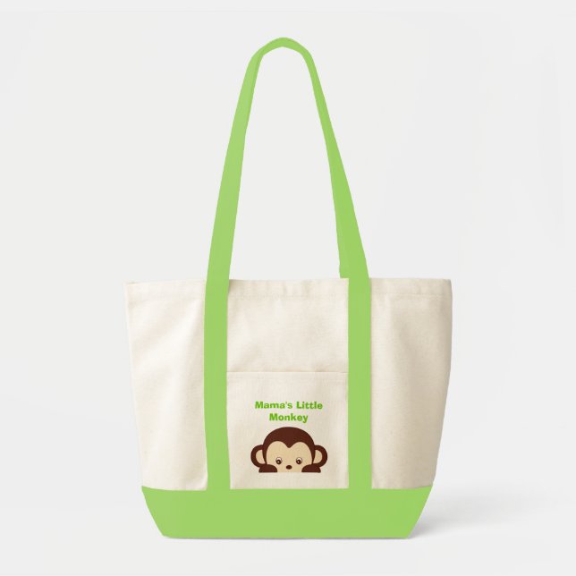 Little Monkey Diaper Bag Tote Bag (Front)