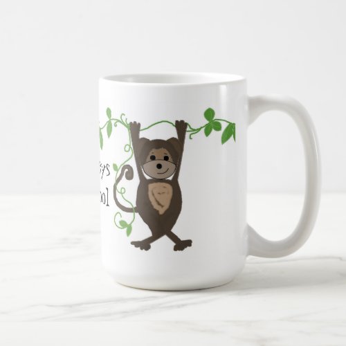 Little Monkey Hanging on the Vines Coffee Mug