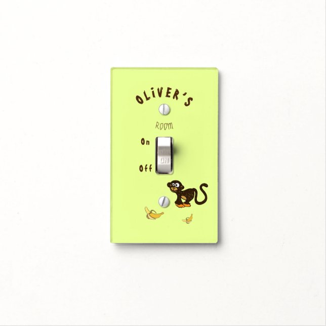 Little monkey light switch cover (In Situ)