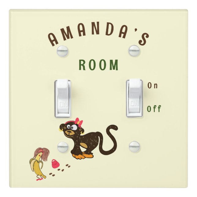 Little monkey light switch cover (In Situ)