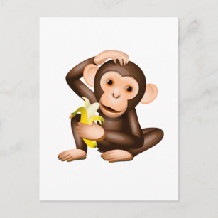 Little monkey postcard