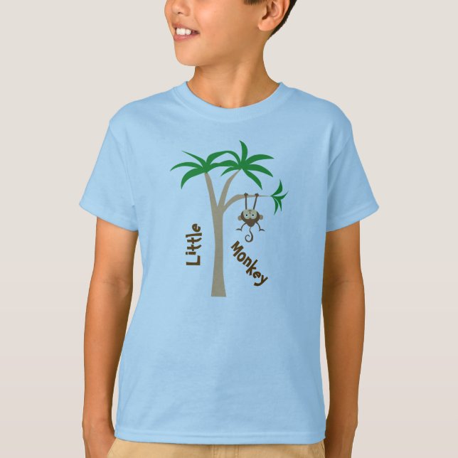 Little Monkey with Tree T-Shirt (Front)