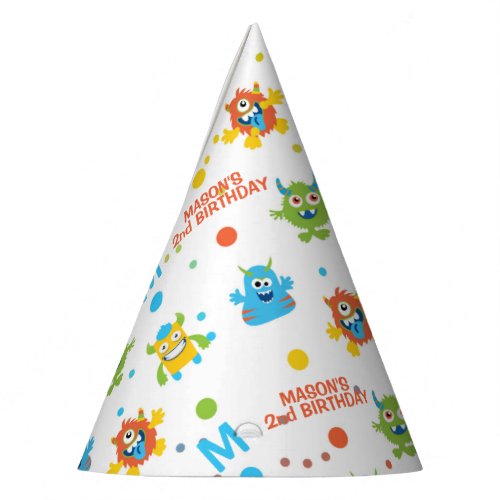 Little Monster 2nd birthday  Party Hat