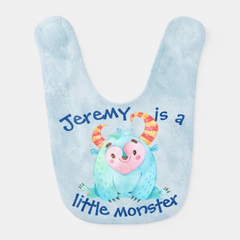 Little Monster Baby Bib by marainey1 at Zazzle